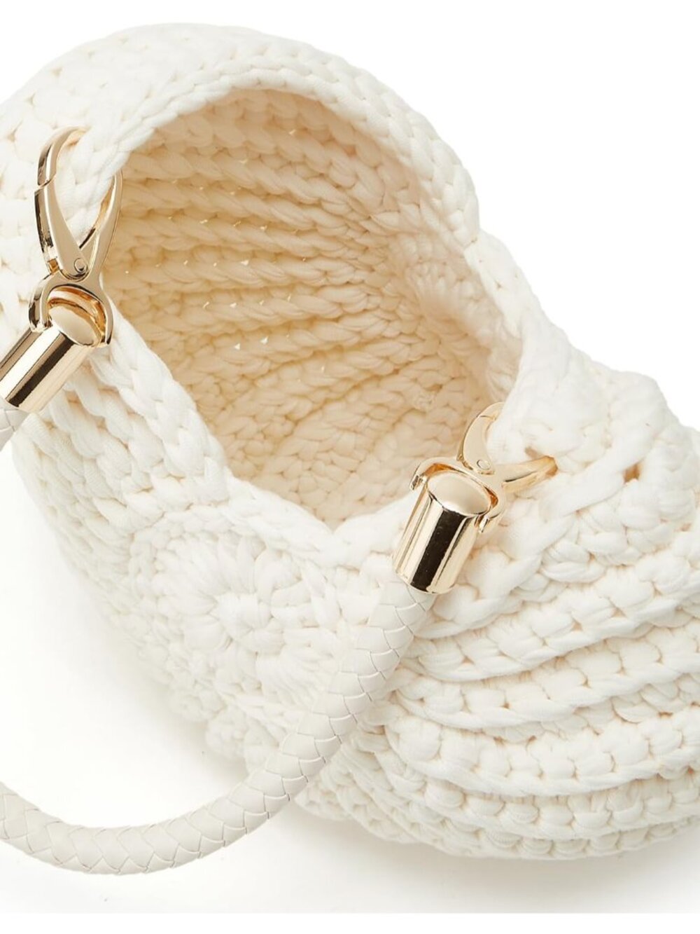Handmade Crochet Tote Bag Seashell Purse for Women Boho Shell Handbag Crossbody - Picture 6 of 7